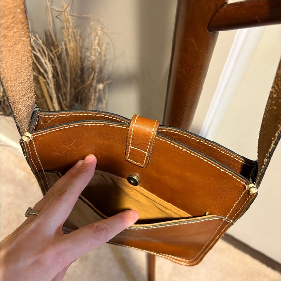 Patricia Nash Brown Leather Crossbody with Adjustable Strap - Picture 13 of 15